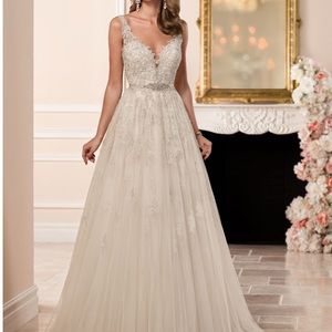 Stella York style 6291 . A line wedding dress.